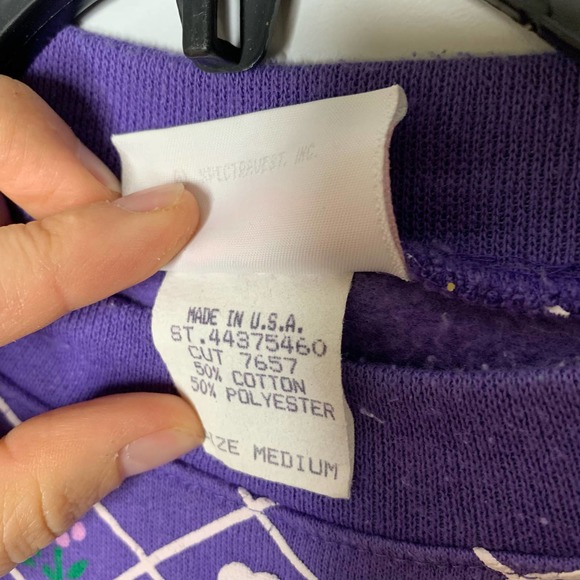 SPUMONI By Franko Vintage 80's Teddy Bears Around the World Crew Neck Sweatshirt - Picture 6 of 7